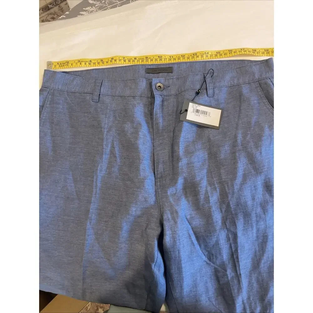 NWT: John Varvatos Blue Hemp Blend Lightweight Pants